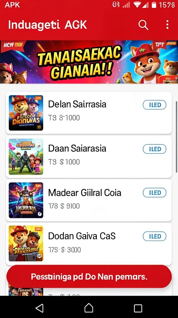 Tampilan grafik yang memukau dalam game.