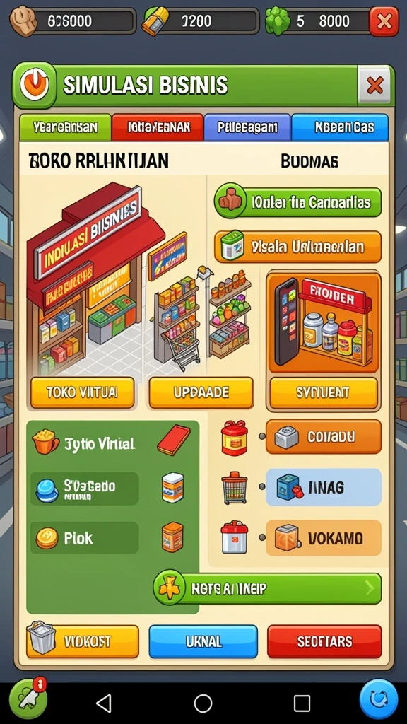 Karakter unik yang siap untuk bertarung.