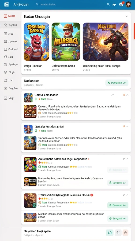 Tampilan awal game dengan grafis yang memukau.