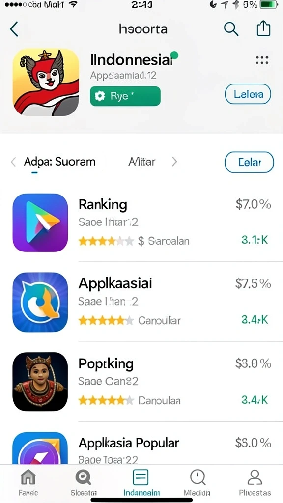 Tampilan antarmuka yang menarik dan modern.