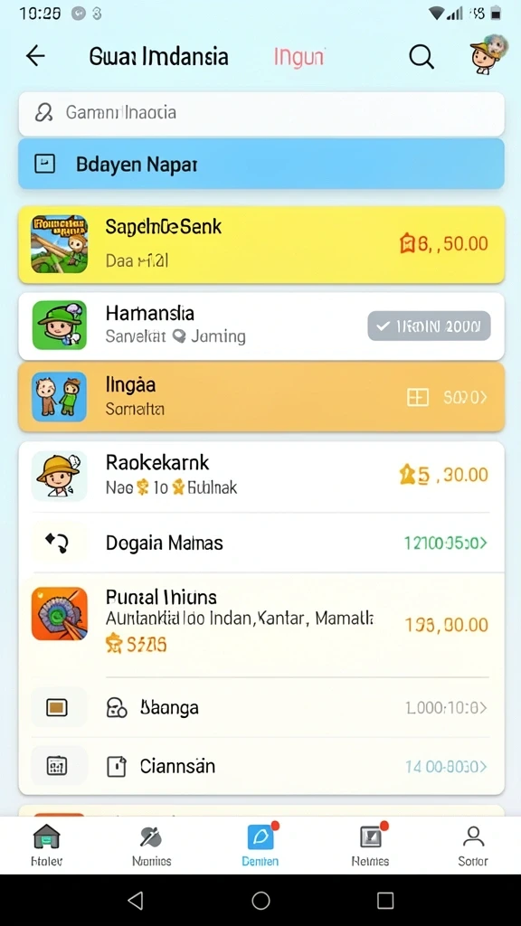 Tampilan antarmuka yang menarik dan user-friendly.