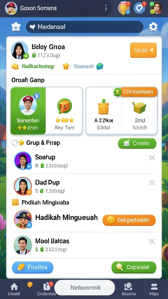 Screenshot kedua menggambarkan fitur bonus yang menguntungkan.