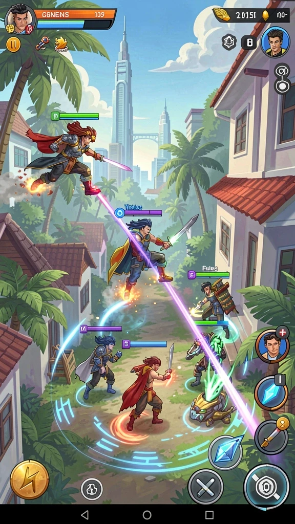 Momen seru saat berkompetisi dalam multiplayer.